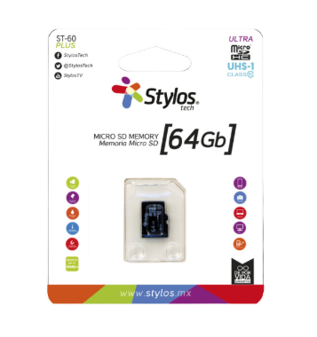 MICRO SD 64GB STYLOS STMS641B