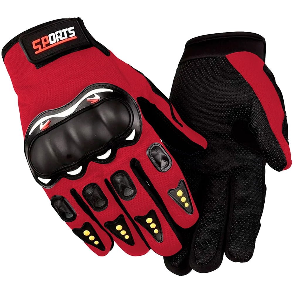GUANTES MOTOCICLISTA ROJO